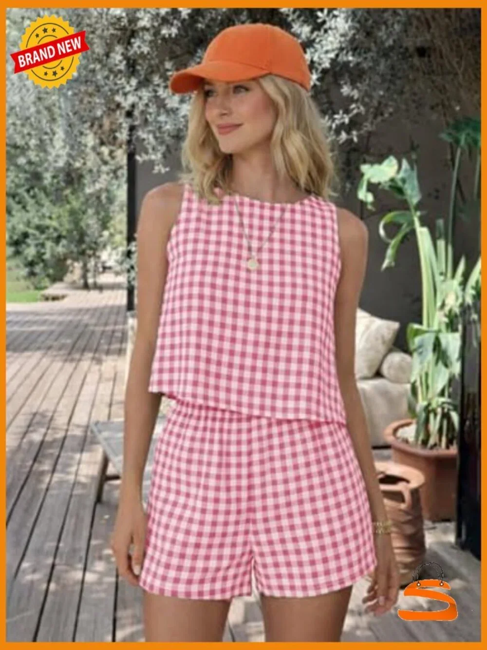 Two Piece Tank Top and Shorts Set | Cotton Pajama Outfit